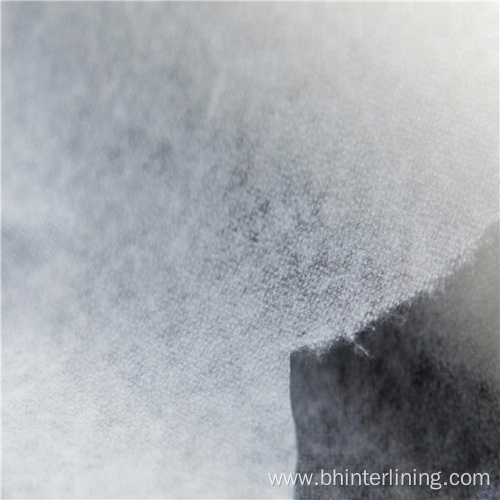 Smooth Elastic Nylon non woven fusible interlining fabric